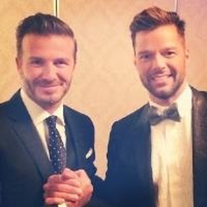Ricky Martin y beckham china choice awards ugarte hiba abouk