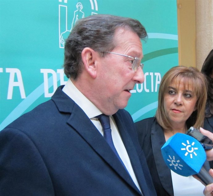 El consejero de Justicia e Interior, Emilio de Llera, en Jaén