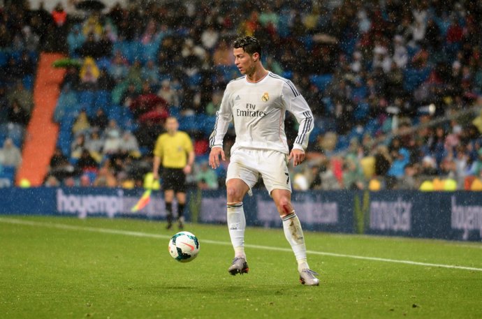 Cristiano Ronaldo en el encuentro ante el Rayo Vallecano