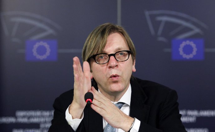 El Líder De Los Liberales En El Parlamento Europeo, Guy Verhofstadt