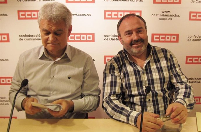 José Luis Gil y Carlos Pedrosa, CCOO y UGT