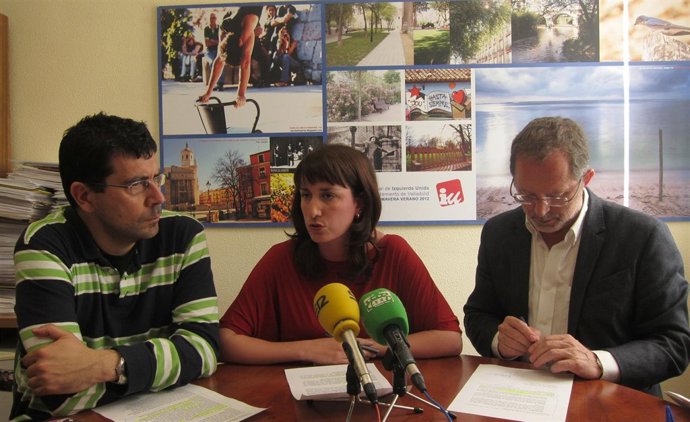 Los concejales de IU en el Ayuntamiento de Valladolid