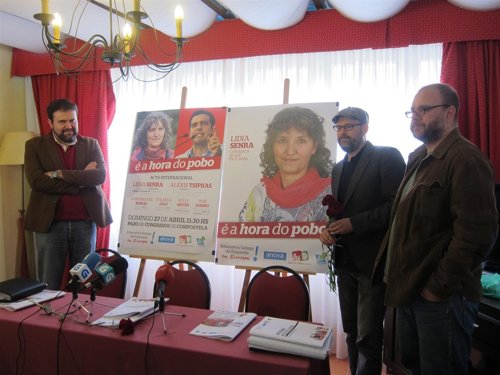 Presentación del acto de AGE con Alexis Tsipras, campaña europeas