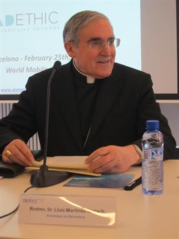 El cardenal arzobispo de Barcelona, Lluís Martínez Sistach