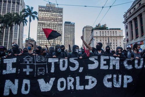 Protestas contra el mundial de Brasil en Sao Paulo
