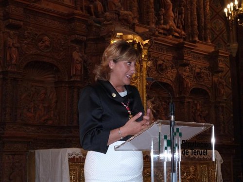 La presidenta de la Diputación Provincial de Teruel (DPT), Carmen Pobo.