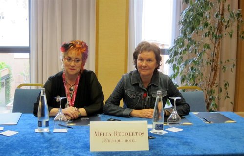 Clara Sánchez en la Feria del Libro de Valladolid