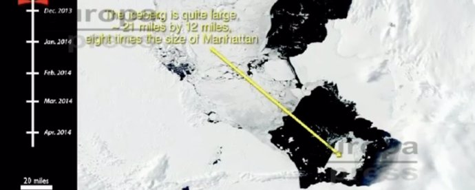 Iceberg de un tamaño seis veces Manhattan