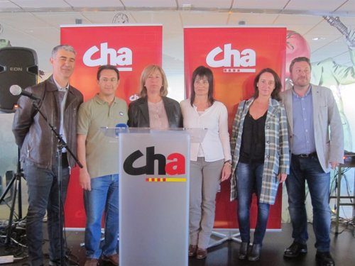 Presentación de los candidatos de CHA en la lista de Primavera Europea.