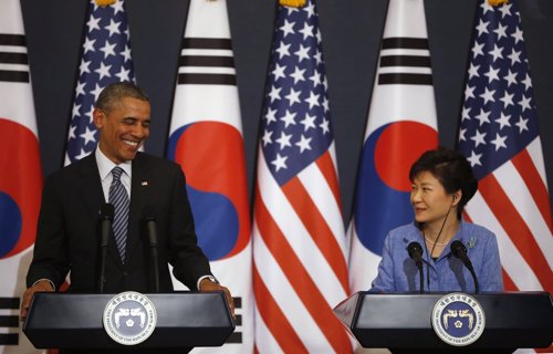Obama y Park Geun Hye