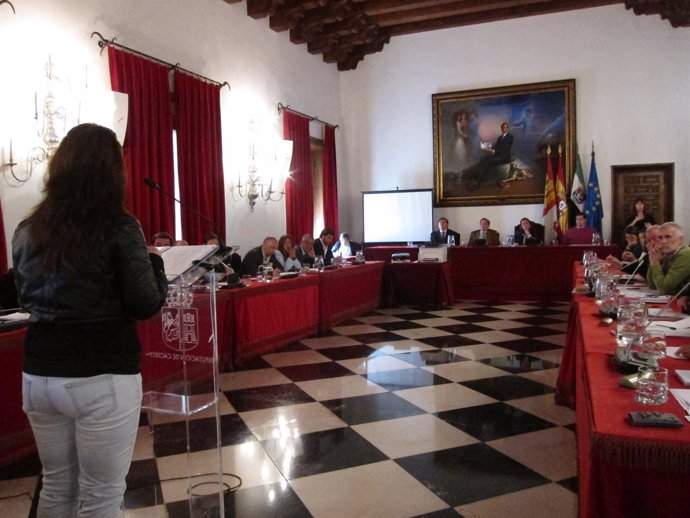 Una Madre Del Colegio 'Extremadura' Interviene En El Pleno Municipal De Cáceres