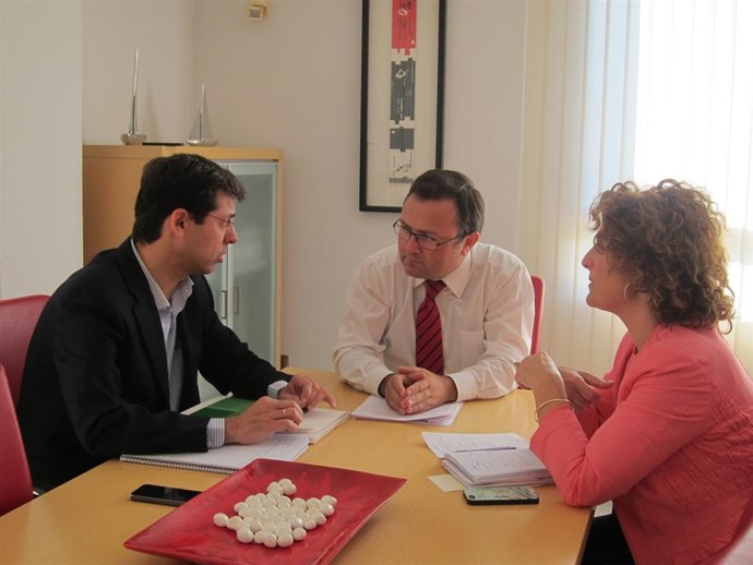 Cristóbal Fernández, Miguel Ángel Heredia y Pilar Serrano