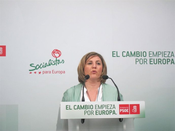 Irene García en rueda de prensa