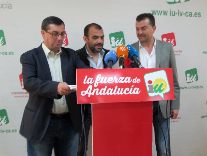 José Luis Centella, José Manuel Mariscal y Antonio Maíllo