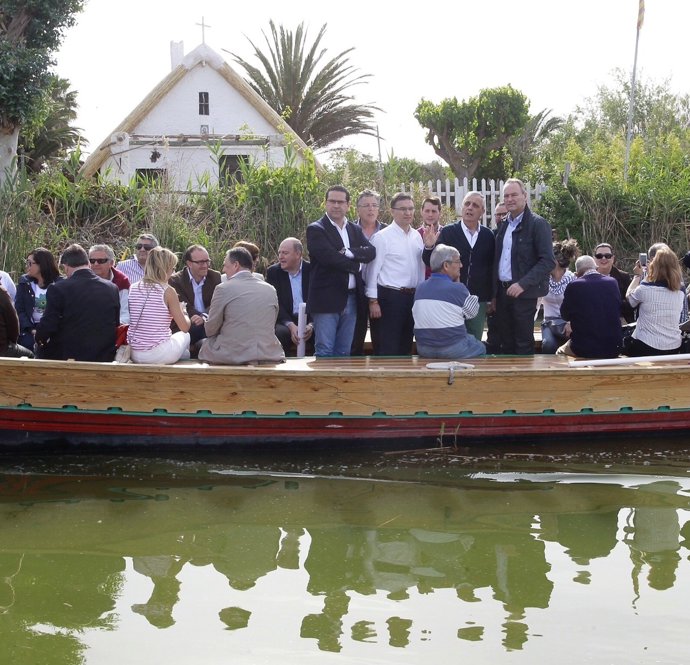 Fabra, Castellano y Bellver, en un acto en La Albufera