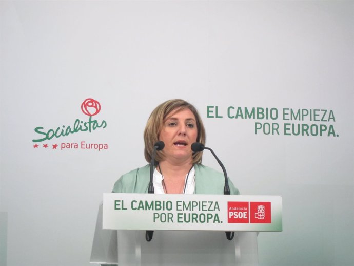 Irene García en rueda de prensa