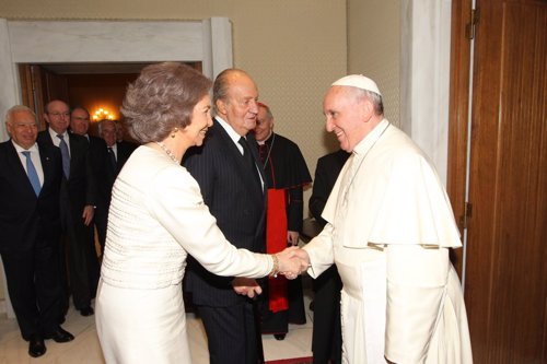 Los Reyes de España y el Papa Francisco