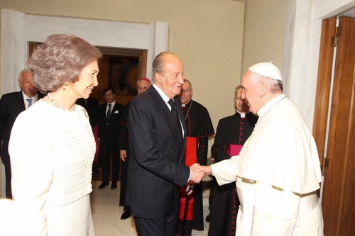 Los Reyes de España y el Papa Francisco