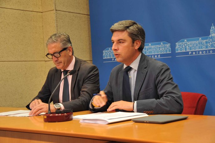 Pineda y Lorite en la rueda de prensa