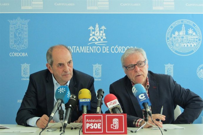 Espino y Aumente en la rueda de prensa