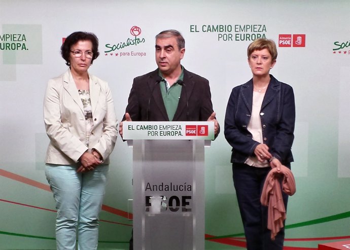 Martínez Olmos, en rueda de prensa en Almería