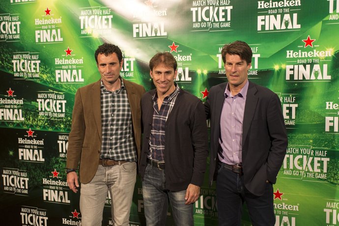 Molina, Martín Vázquez y Michael Laudrup
