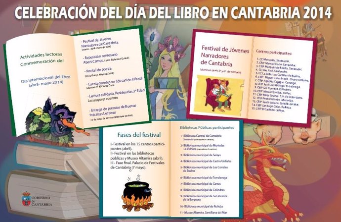 Cartel del Festival de Jóvenes Narradores de Cantabria