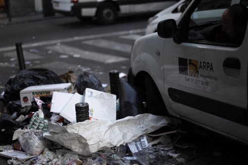 Huelga de limpieza en Madrid - basura