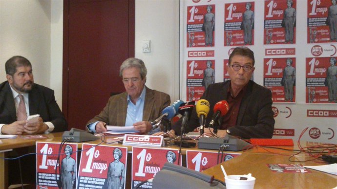 José Ricardo Martínes (UGT) y Jaime Cedrún (CCOO) Madrid