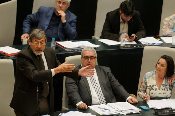 Jaime Lissavetzky, portavoz del PSOE en el Ayuntamiento de madrid, en el Pleno