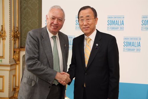 José Manuel García-Margallo Con Ban Ki Moon