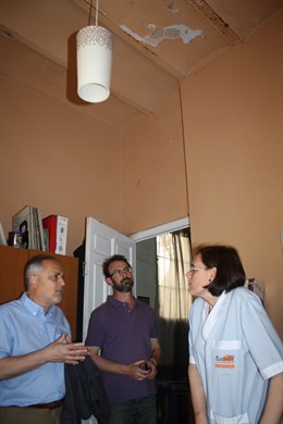 Visita a la inquilina amenazada de desahucio.