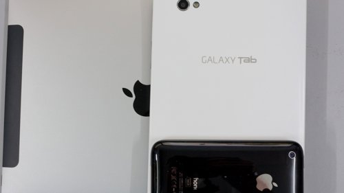 Samsung Galaxy Tab 7, iPad y iPhone de Apple