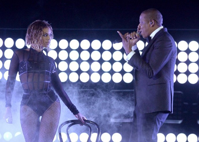 Singer Beyonce and rapper Jay Z 