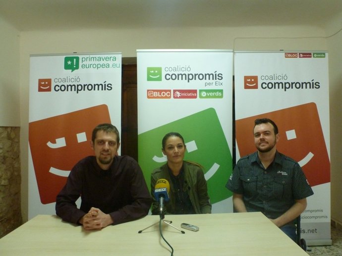 Marcellesi, Mollà y Garcia en la rueda de prensa celebrada en Elche