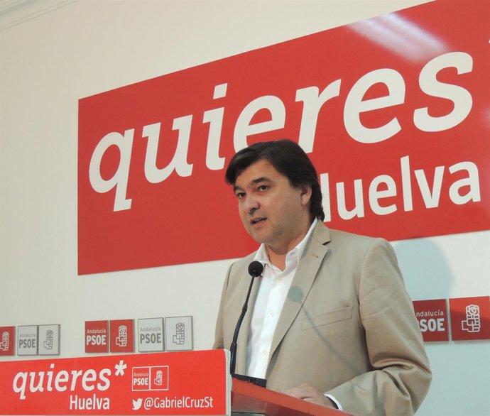 Gabriel Cruz, portavoz del PSOE en el Ayto de Huelva. 