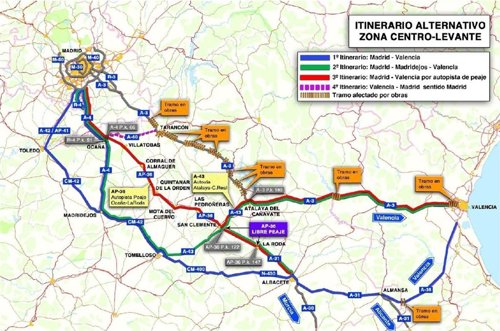 Itinerarios alternativos