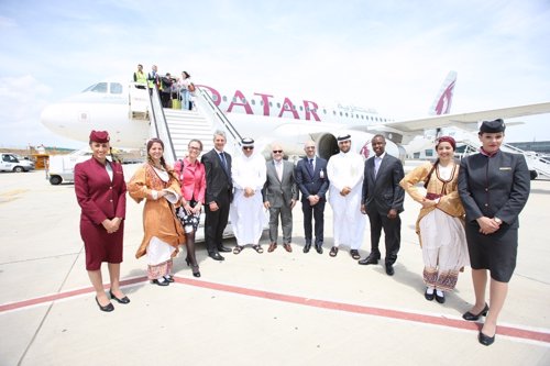 Primer vuelo de Qatar Airways a Chipre