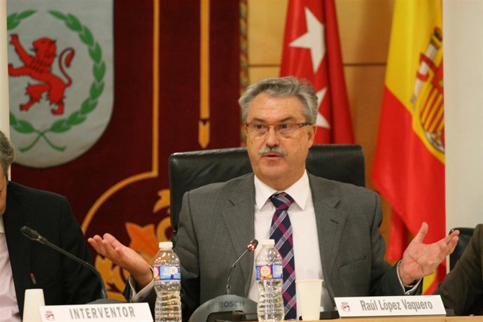 El alcalde de Coslada, Raul López Vaquero, durante el pleno del 3 de diciembre