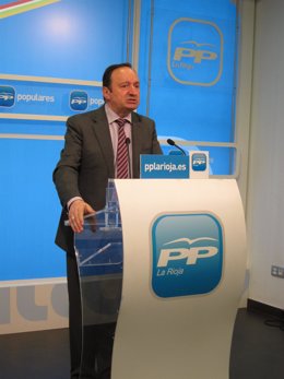 Pedro Sanz, presidente del PP riojano
