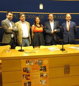 Lozano, Corral, Pitarch, Fuster y Moreno en la presentación del ciclo de DPZ