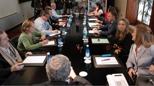 Moragues en la reunión de la Mesa General de la Función Pública.