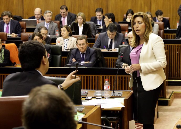 Susana Díaz, ante el Pleno