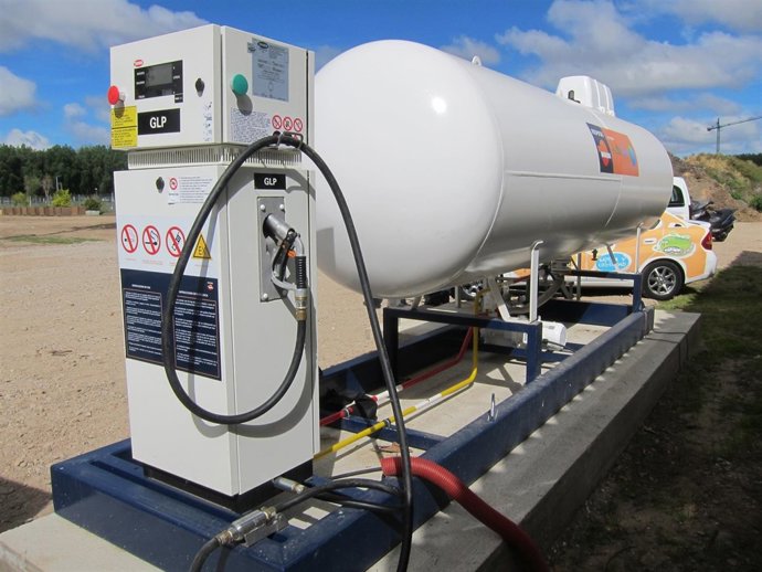 Surtidor de autogás en Salamanca.