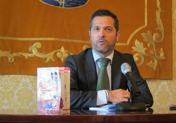 El concejal de Cultura del Ayuntamiento de Salamanca en la presentación.