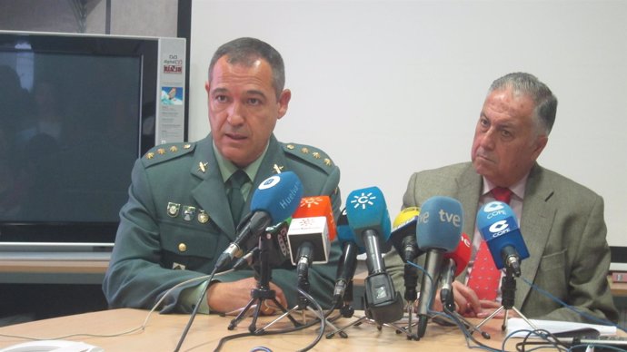 El coronel de la Guardia Civil en Huelva, Ezequiel Romero.