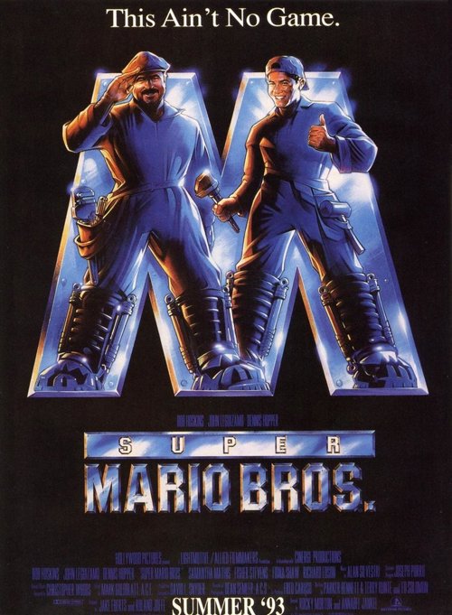 Portada de la película de Super Mario Bros