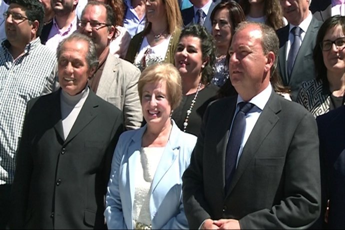 José Antonio Monago, Mariano Gallego, María Josefa Valadés