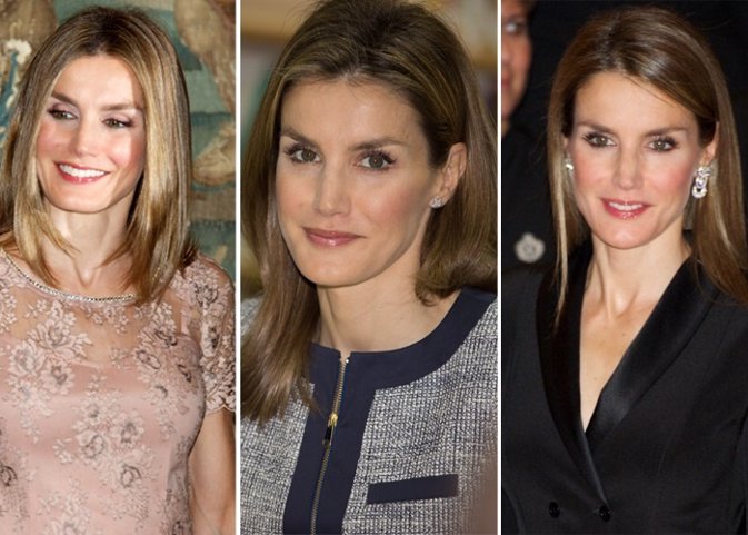 Pelo liso, el look por excelencia de la Princesa Letizia en sus actos públicos