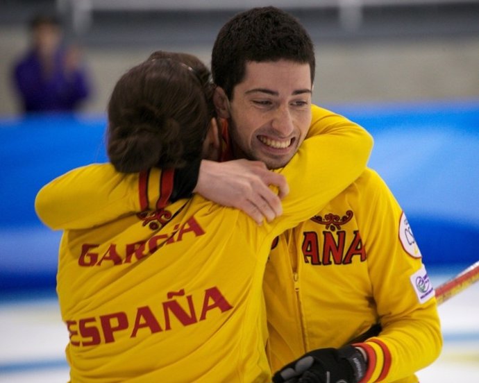  Irantzu García Y Sergio Vez, Pareja De Doble Mixto De Curling